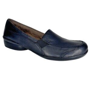 Natural Soul Naturalizer Women's Carryon Black Leather Comfort Slip-On Size 8W